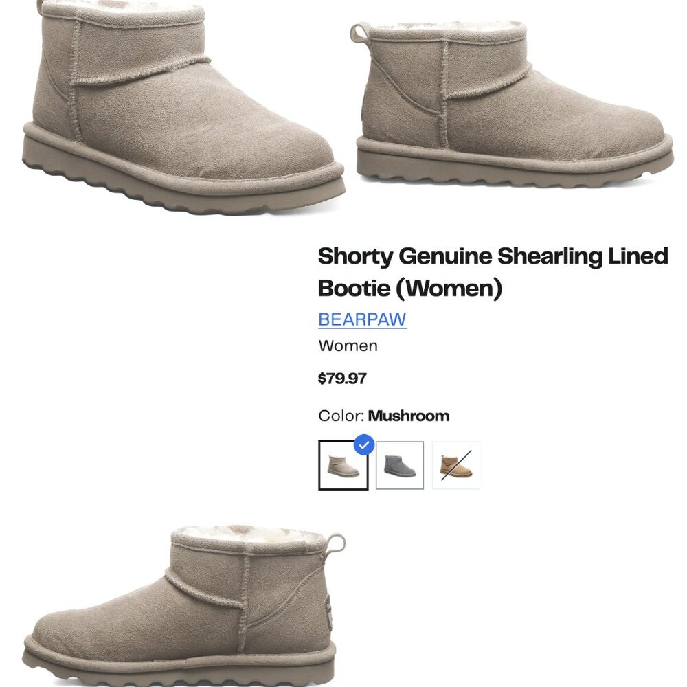 BearPaw Lined Booties